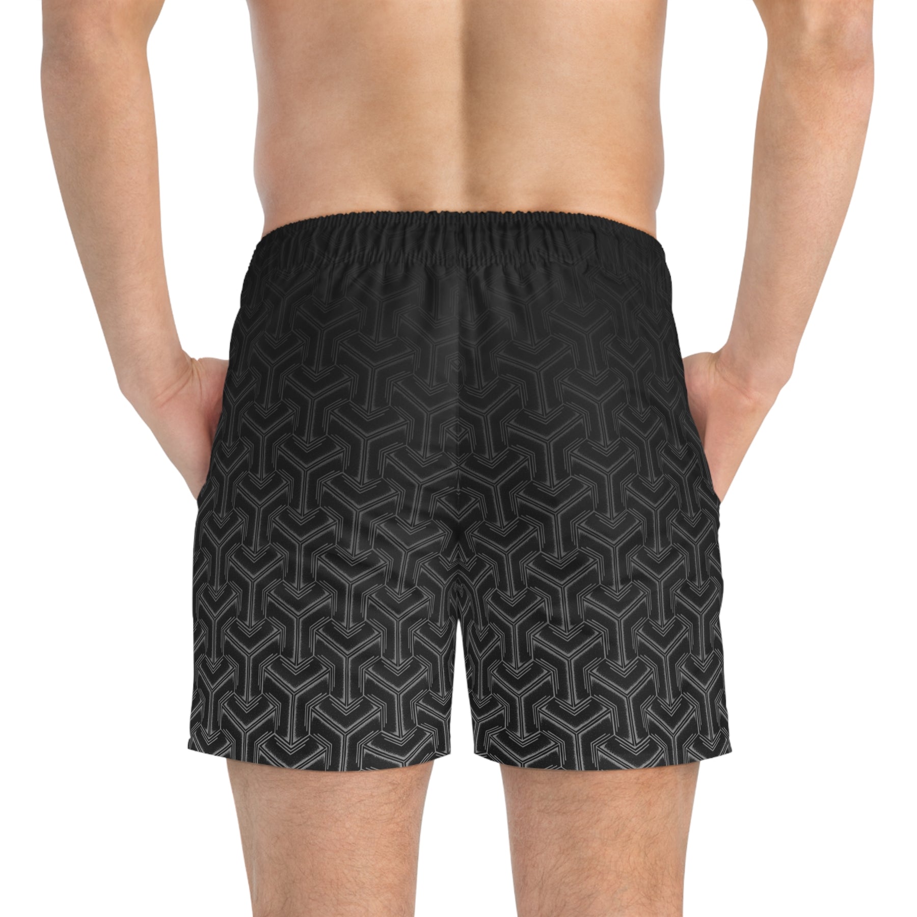 Geometric Fade Swim Trunks