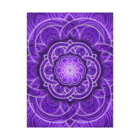 Purple Flower of Life Canvas Print