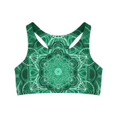 Metatron's Malachite Mandala Sports Bra