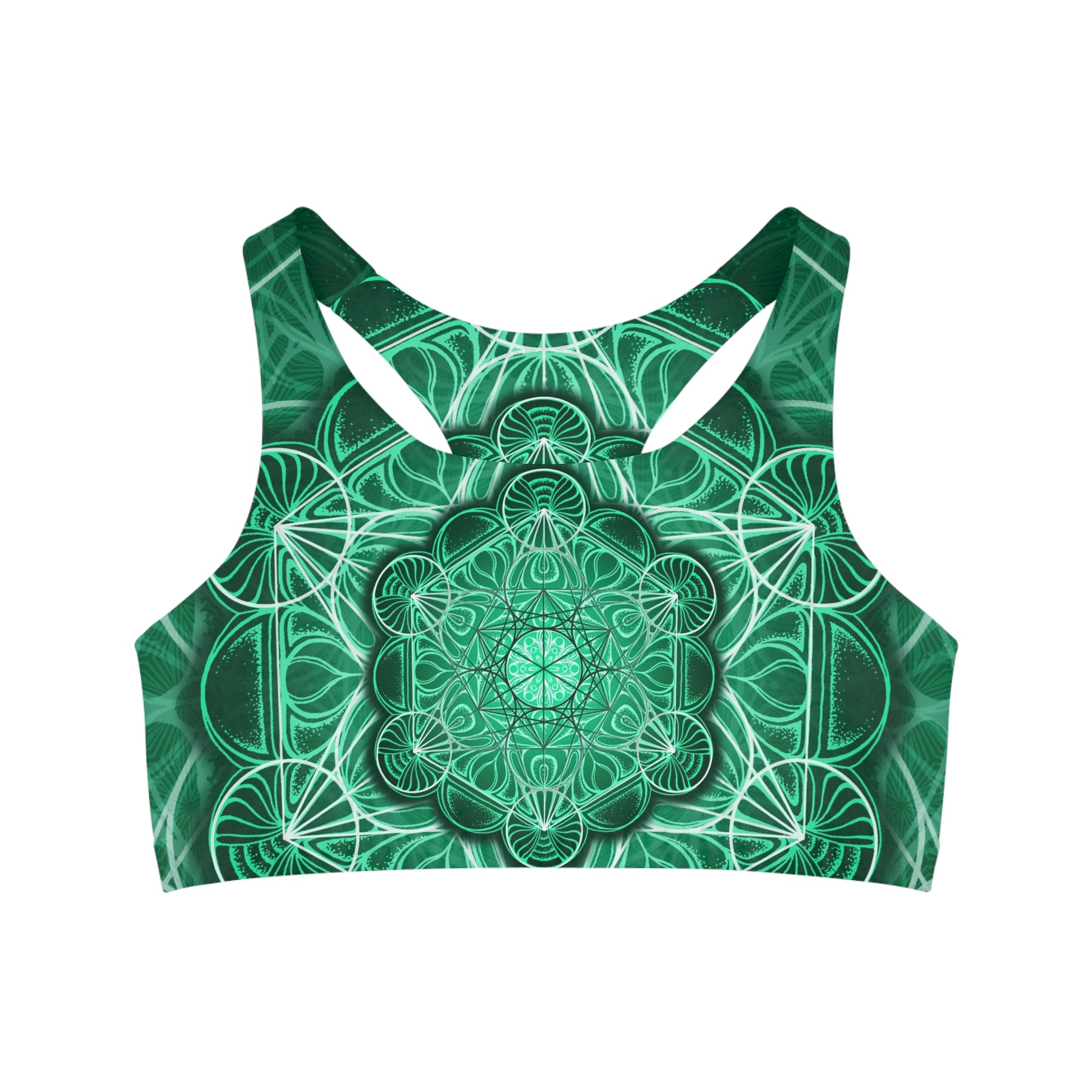 Metatron's Malachite Mandala Sports Bra