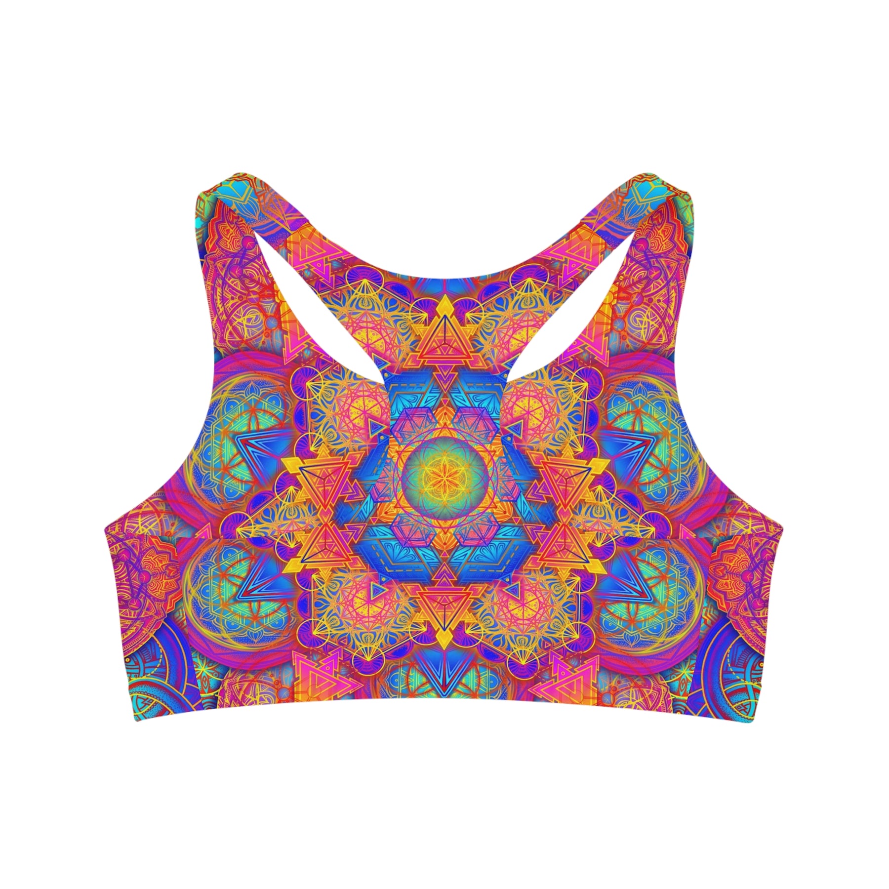 Psychedelic Mandala Sports Bra