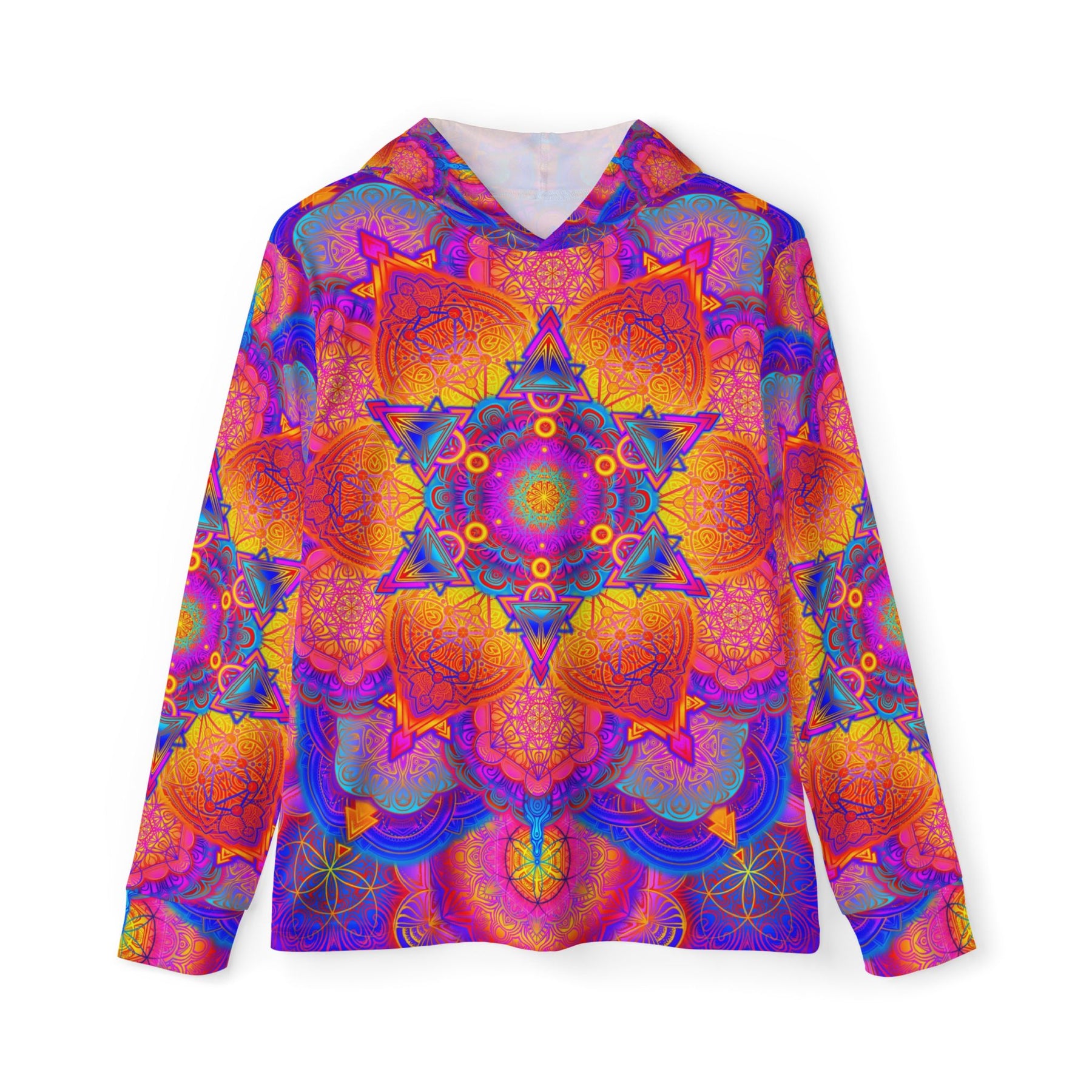 Psychedelic Mandala Men's Sun Hoodie