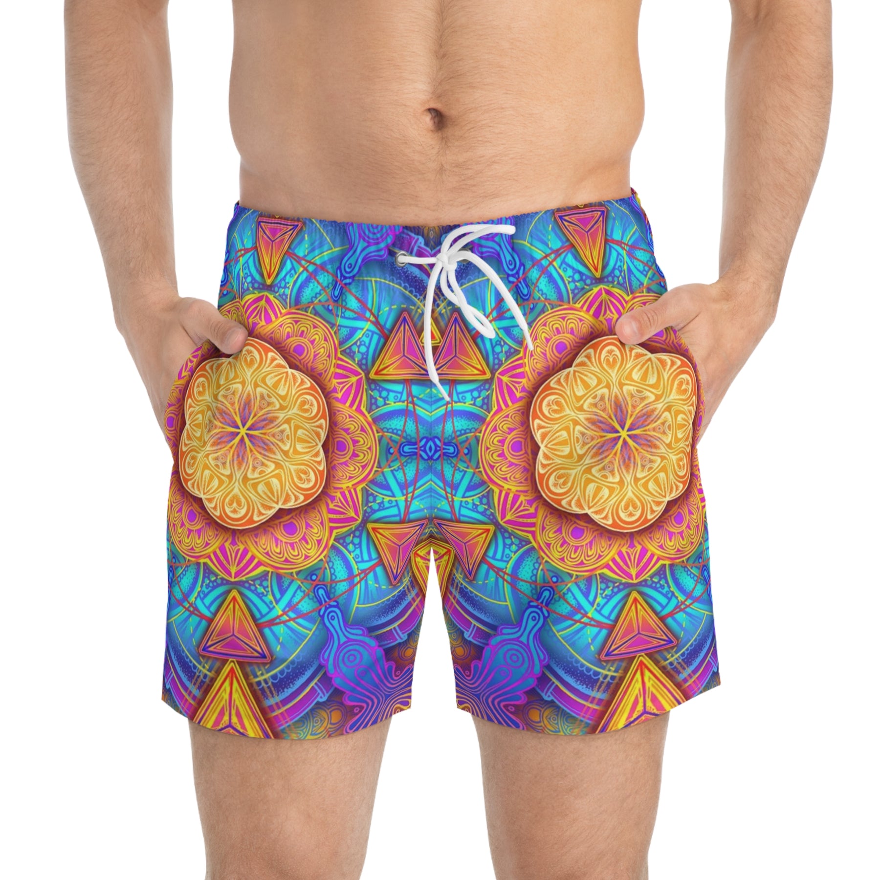 Psychedelic Mandala Swim Trunks