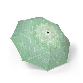 Mint Mandala Automatic Foldable Umbrella
