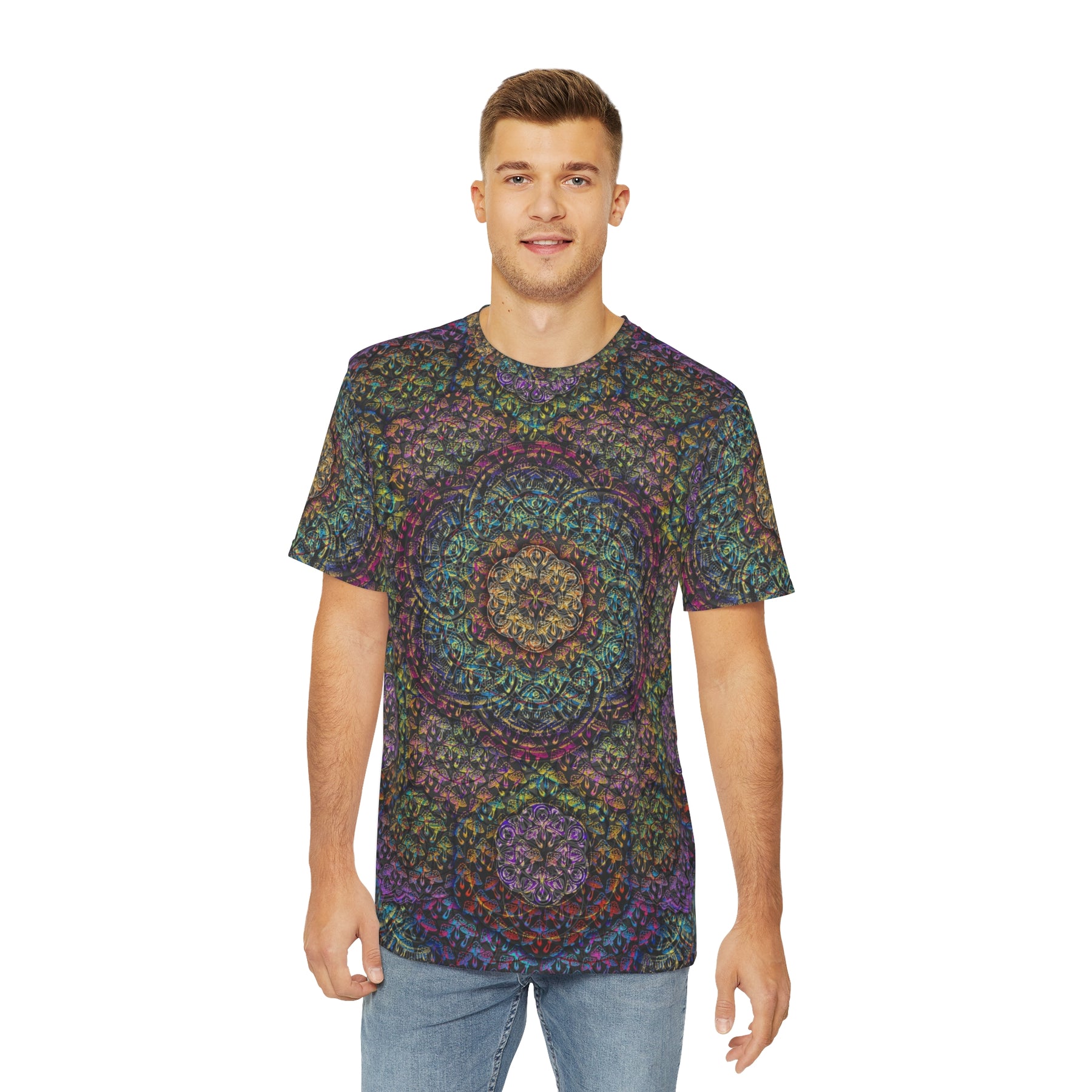 Mushroom Mandala - Men's Polyester Tee