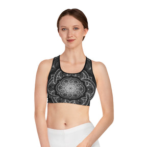 Flower of Life Mandala Sports Bra