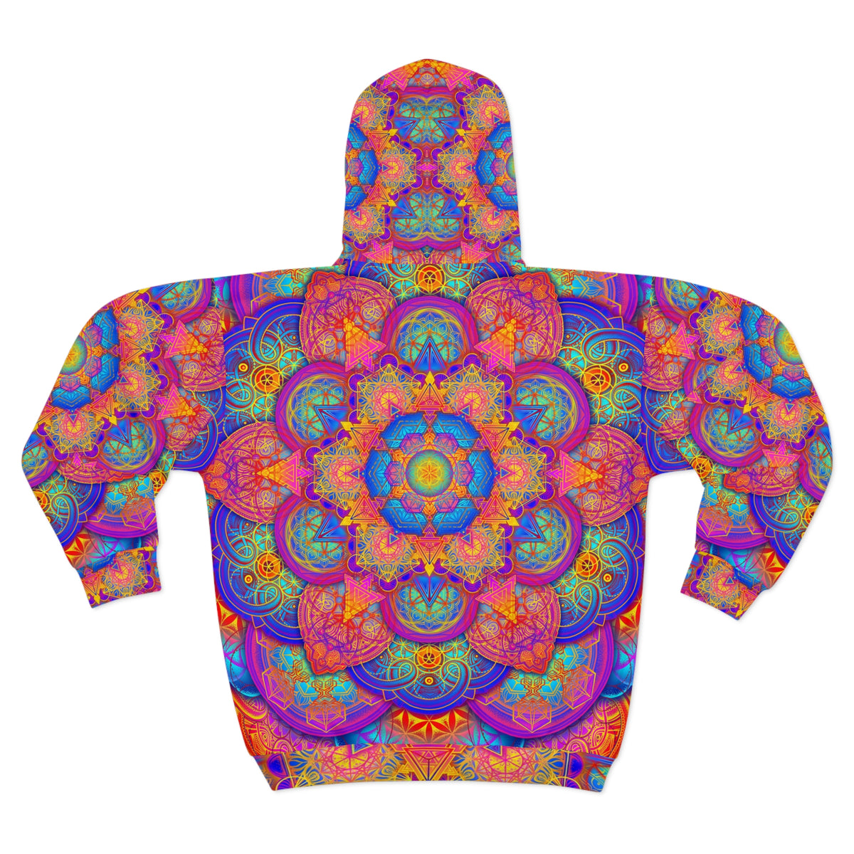 Psychedelic Mandala Unisex Zip Hoodie