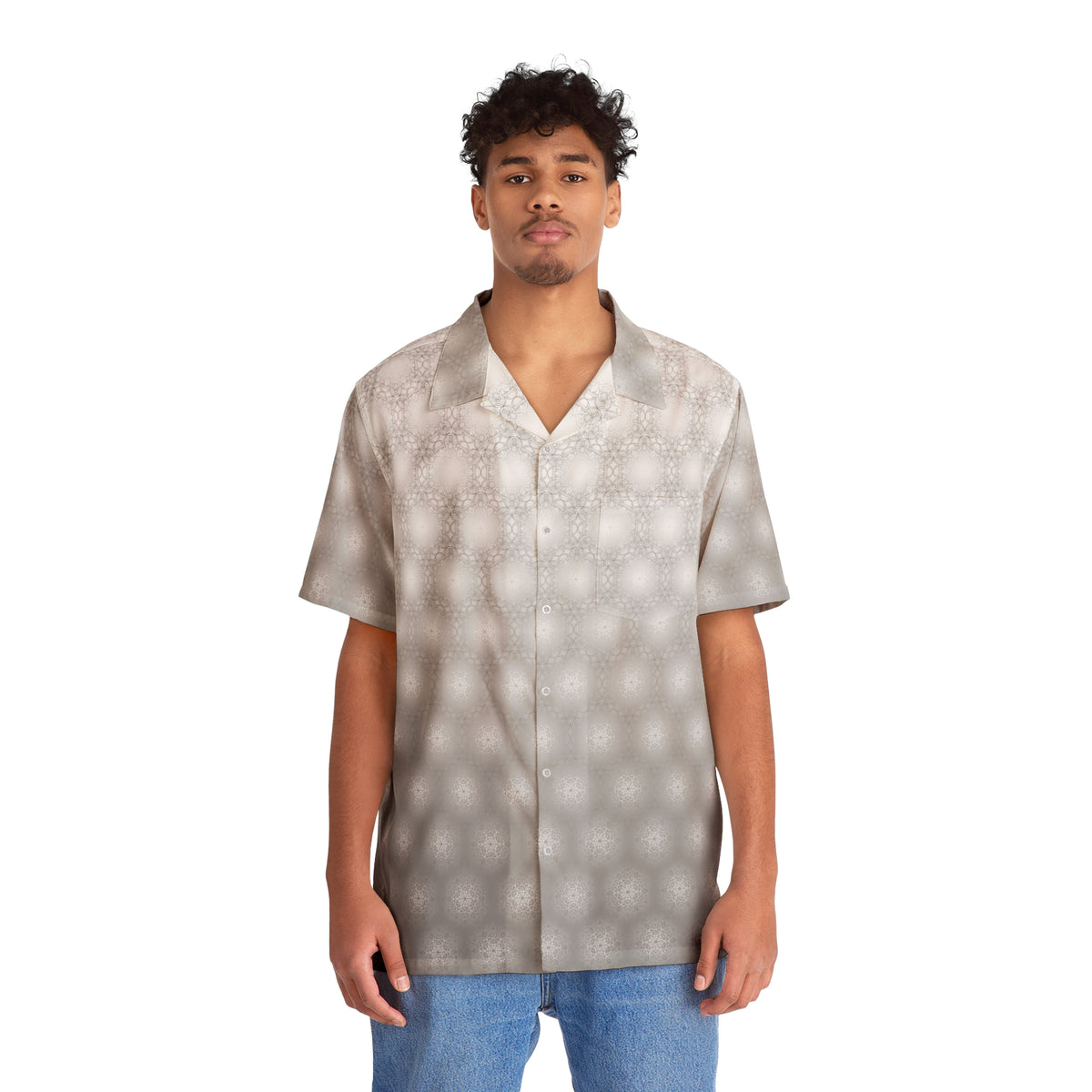 Metatrons Cube Fade Hawaiian T-Shirt