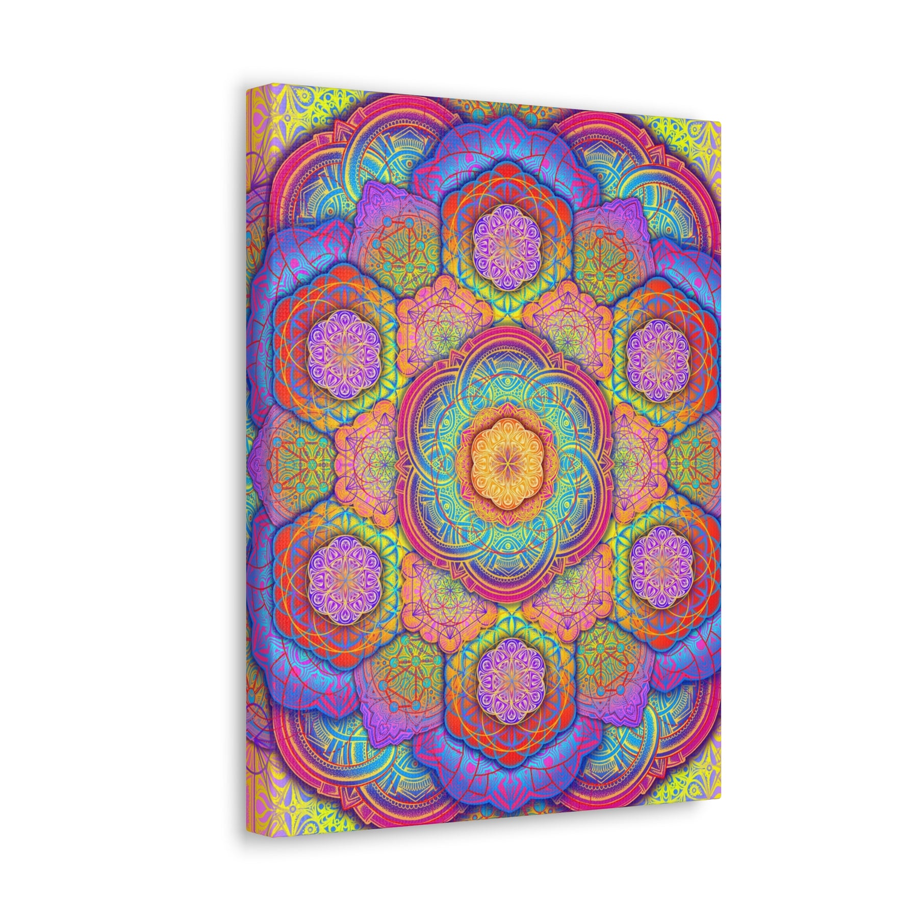 Psychedelic Mandala Canvas Print