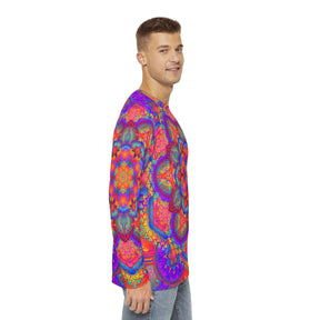 Psychedelic Mandala Men's Long Sleeve Shirt