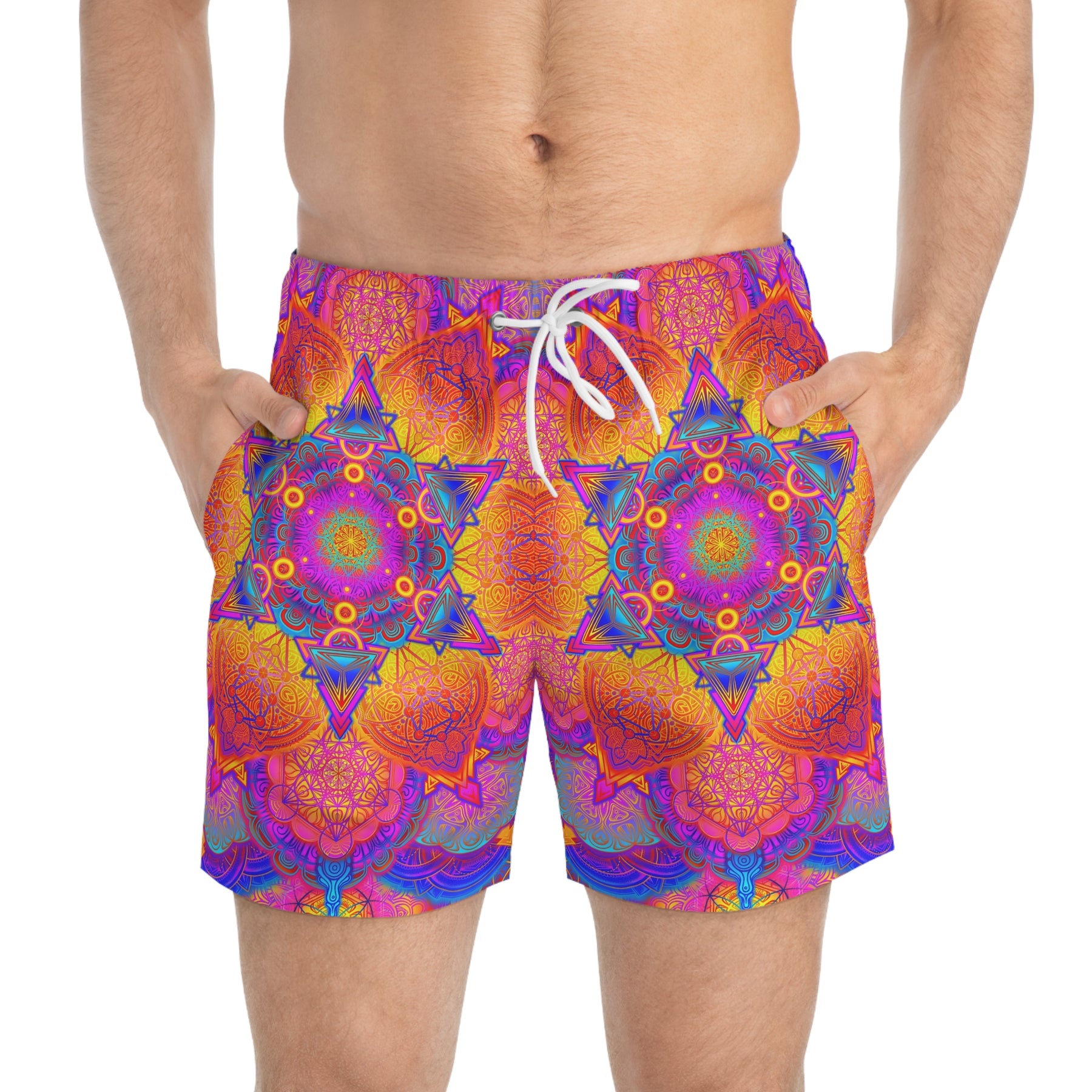 Psychedelic Mandala Swim Trunks