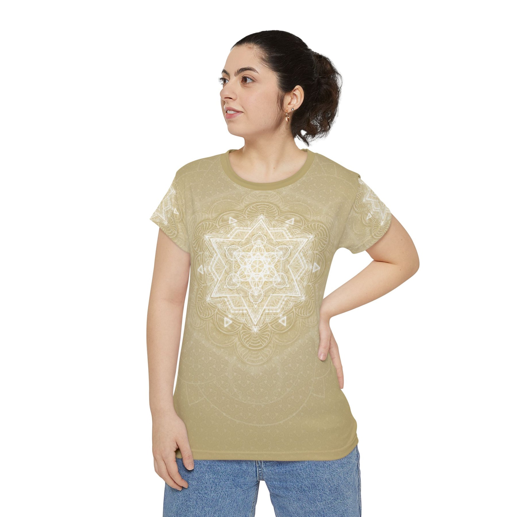 Muted Sacred Geometry Mandala - Women's Short Sleeve Shirt