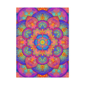 Psychedelic Metatron's Cube Canvas Print