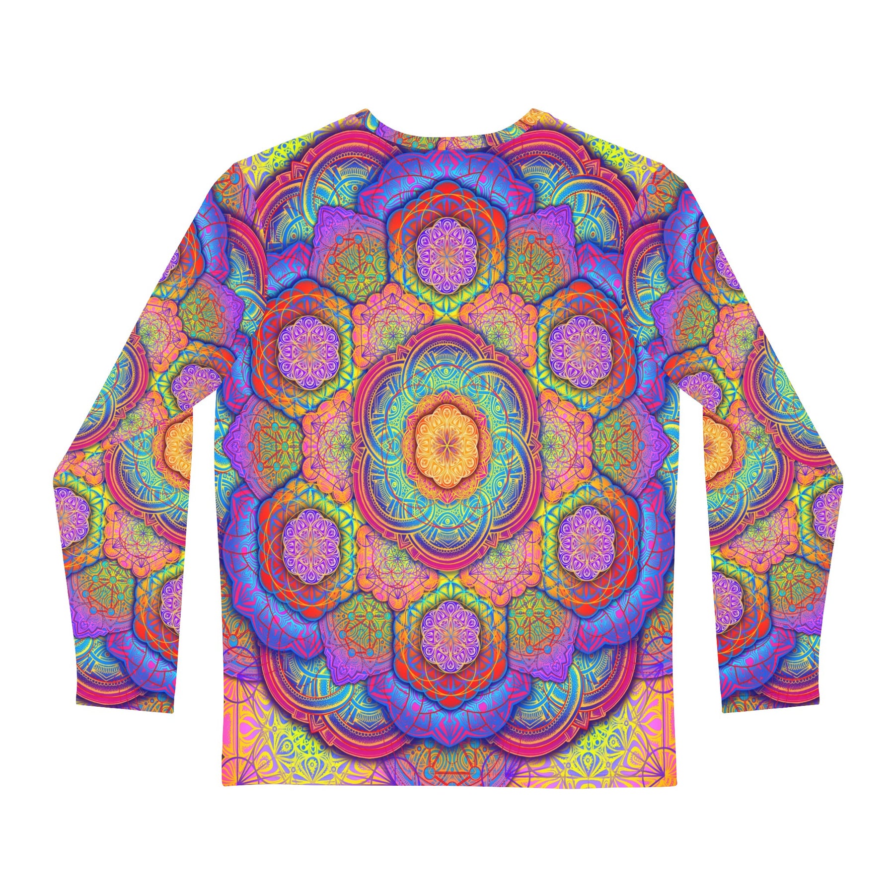 Psychedelic Mandala Men's Long Sleeve Shirt