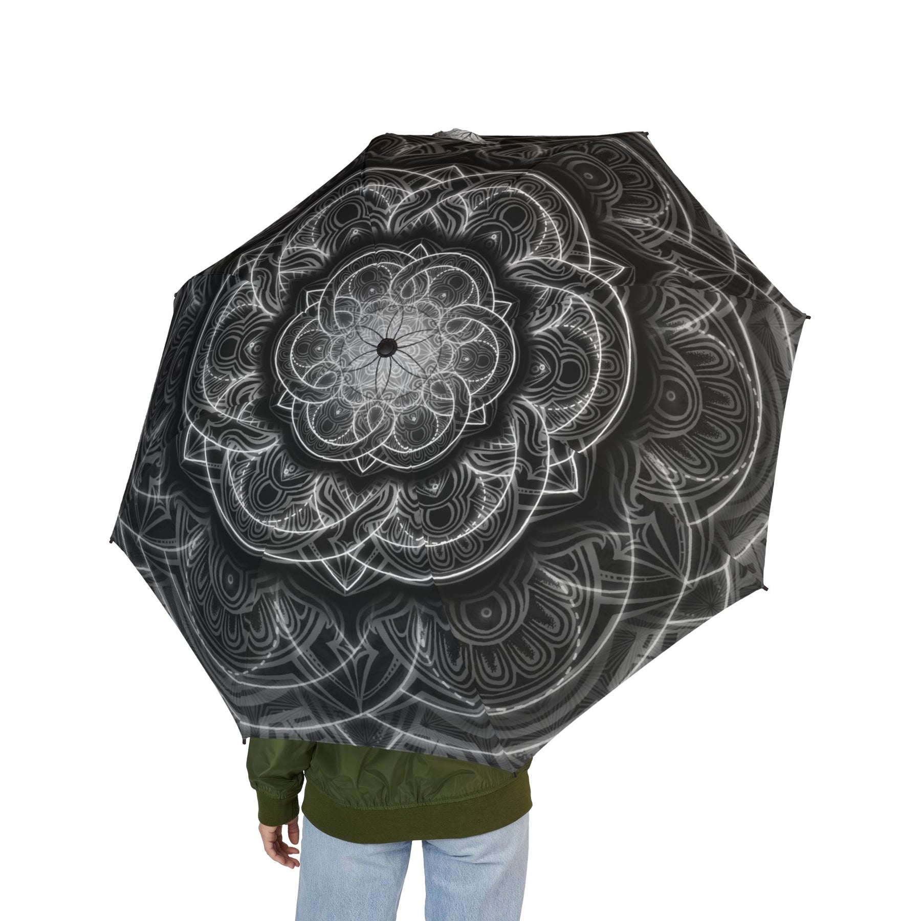 Flower of Life Mandala Automatic Foldable Umbrella