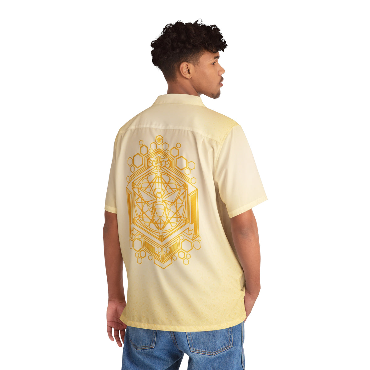 Sacred Geometry Honeybee Hawaiian T-Shirt