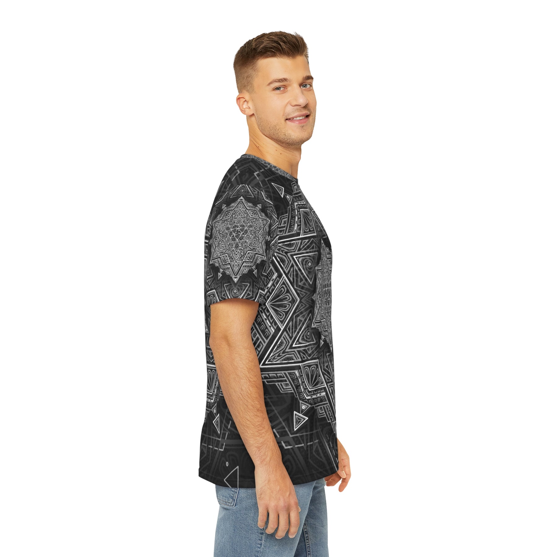 Star Tetrahedron - Men's Polyester Tee