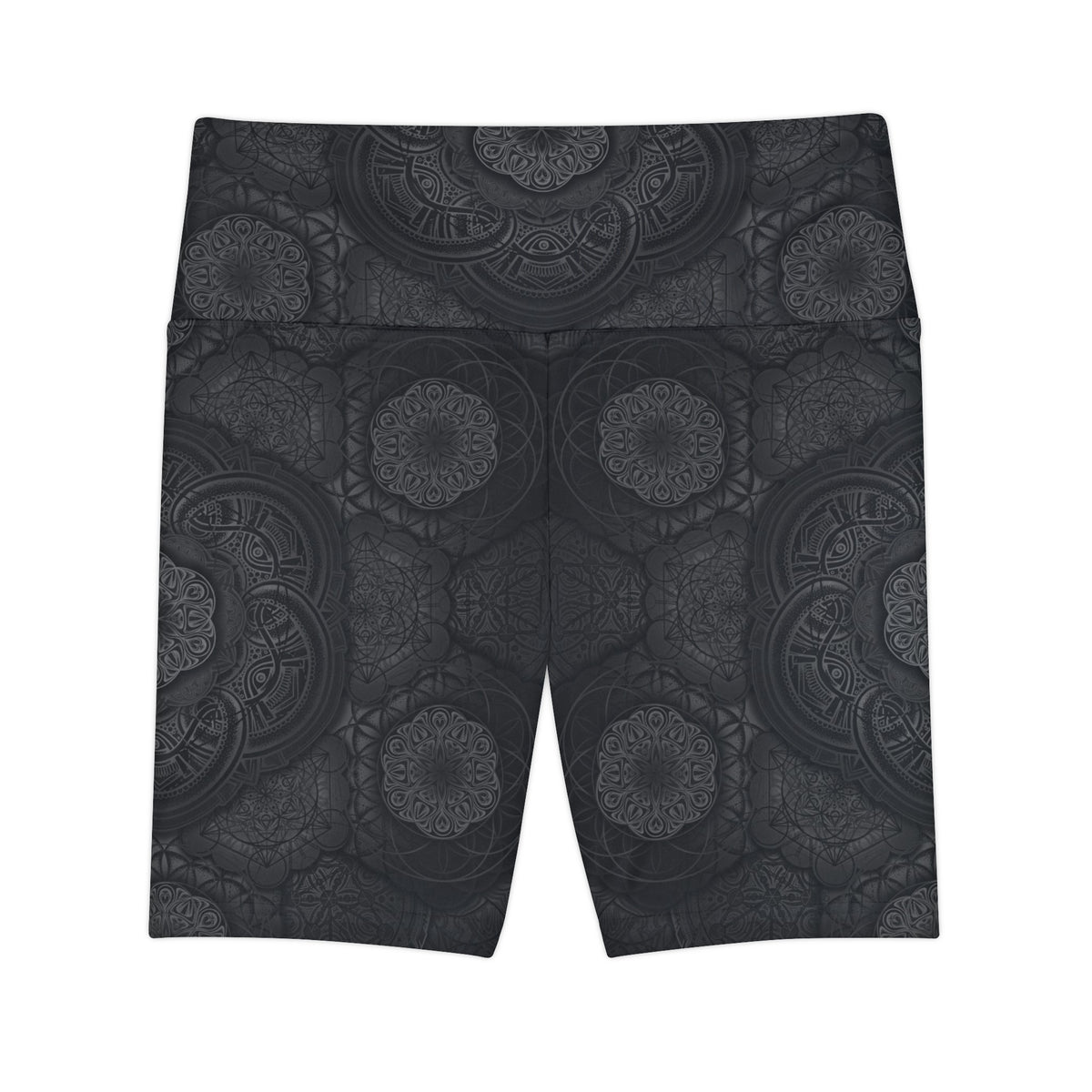 Blackout Mandala Workout Shorts