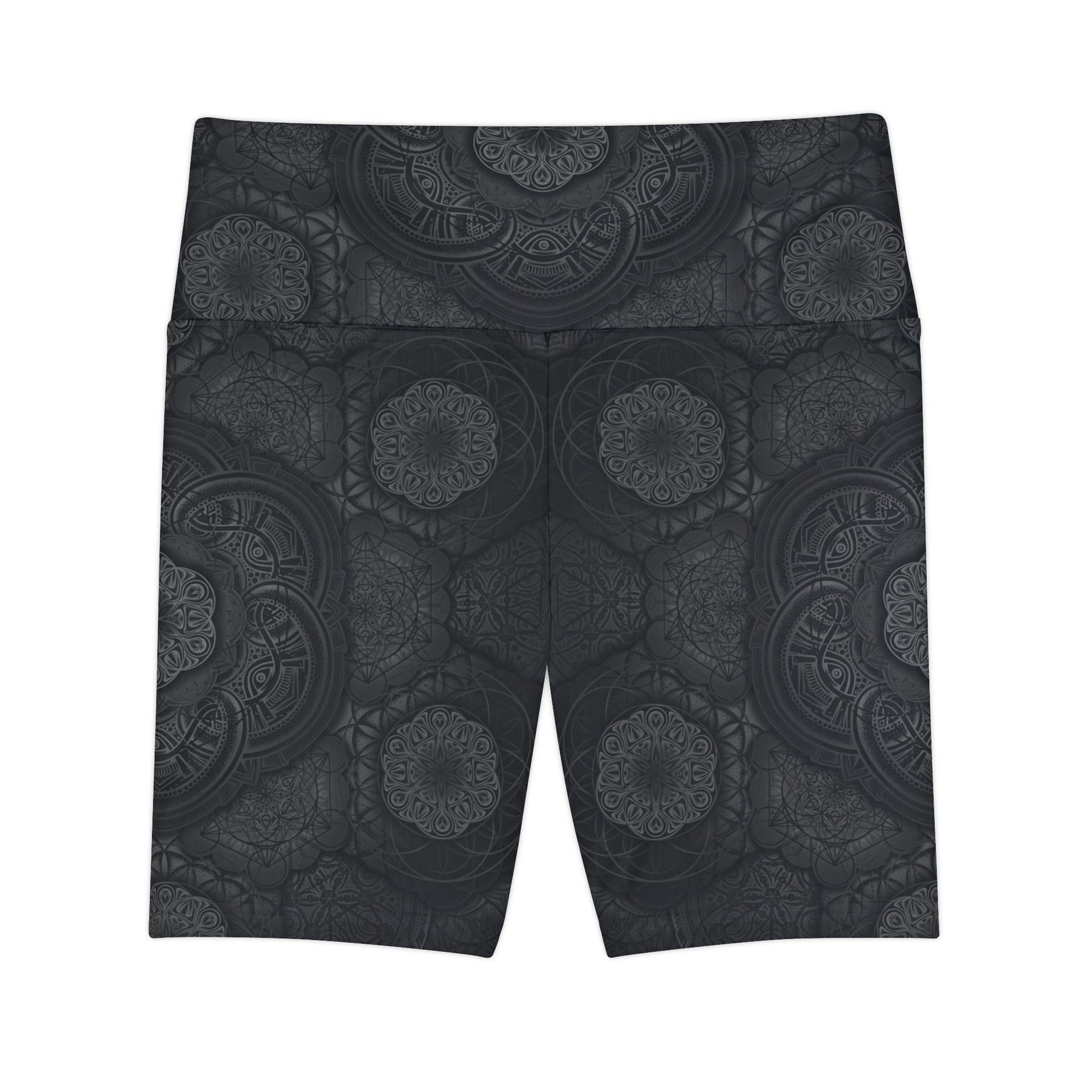 Blackout Mandala Workout Shorts