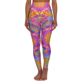 Sunrise Mandala - High Waisted Yoga Leggings