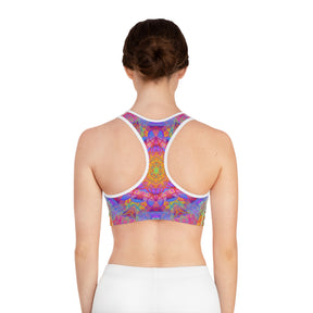 Psychedelic Mandala Sports Bra