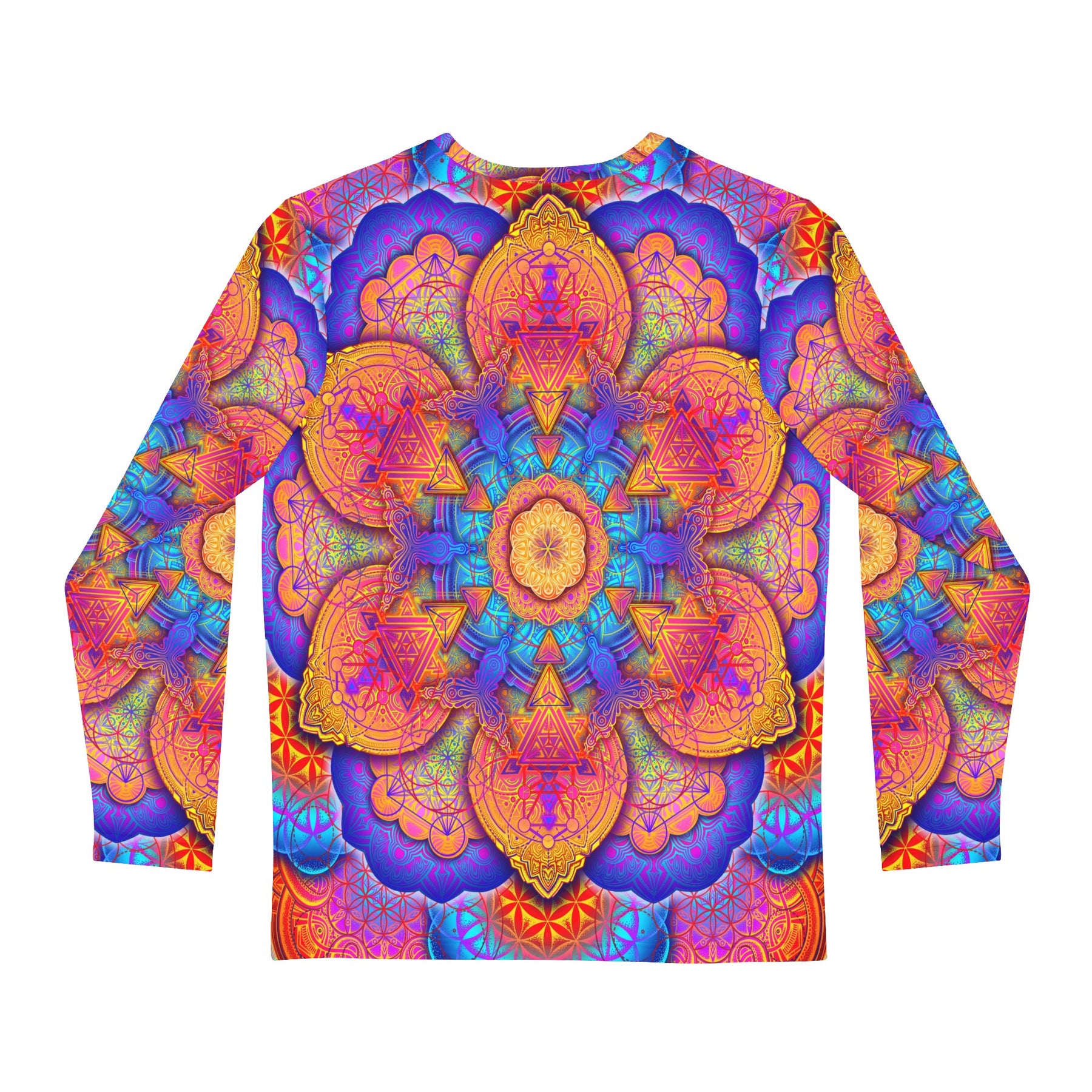 Sunset Mandala Men's Long Sleeve Shirt