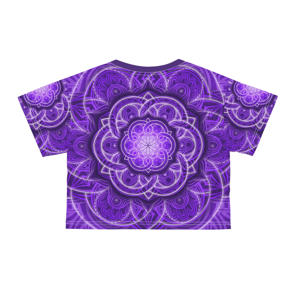 Purple Flower of Life Crop Tee