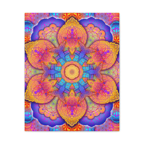 Psychedelic Mandala Canvas Print