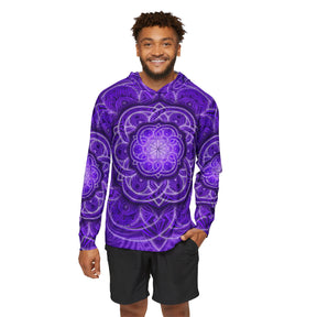 Purple Flower of Life Sun Hoodie