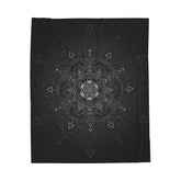 Sacred Geometry Mandala Velveteen Plush Blanket