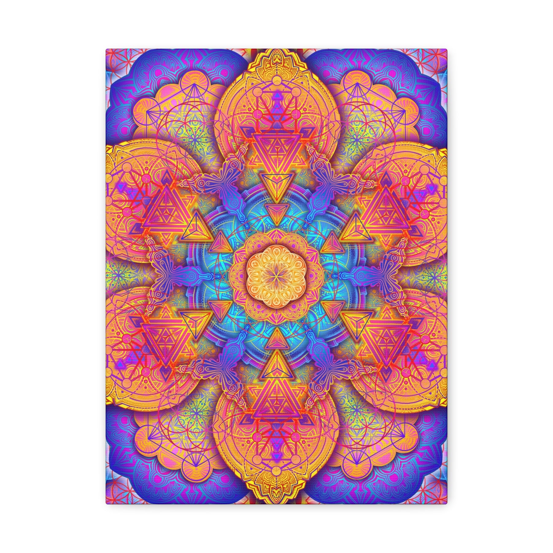 Psychedelic Mandala Canvas Print