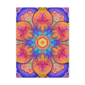 Psychedelic Mandala Canvas Print