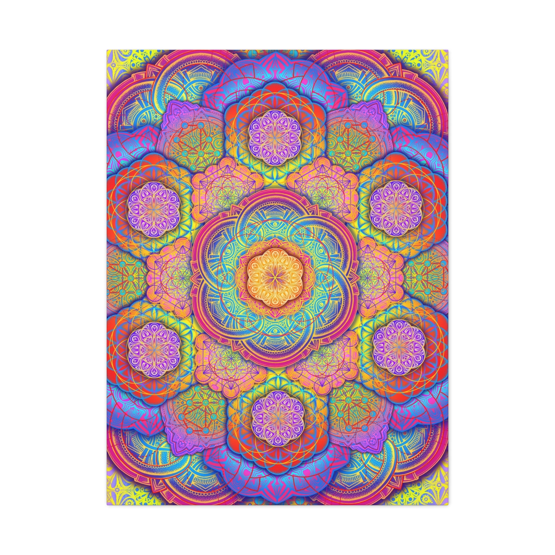 Psychedelic Mandala Canvas Print