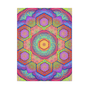 Psychedelic Mandala Canvas Print