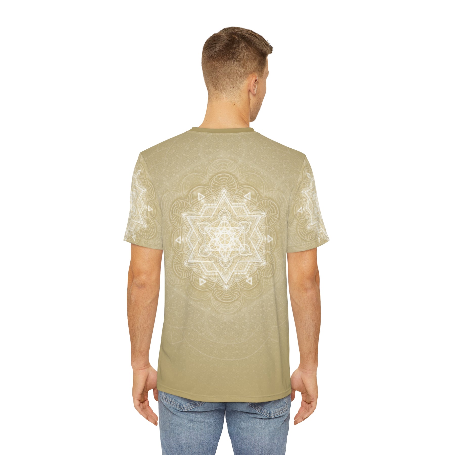 Muted Sacred Geometry Mandala - Men's Polyester Tee