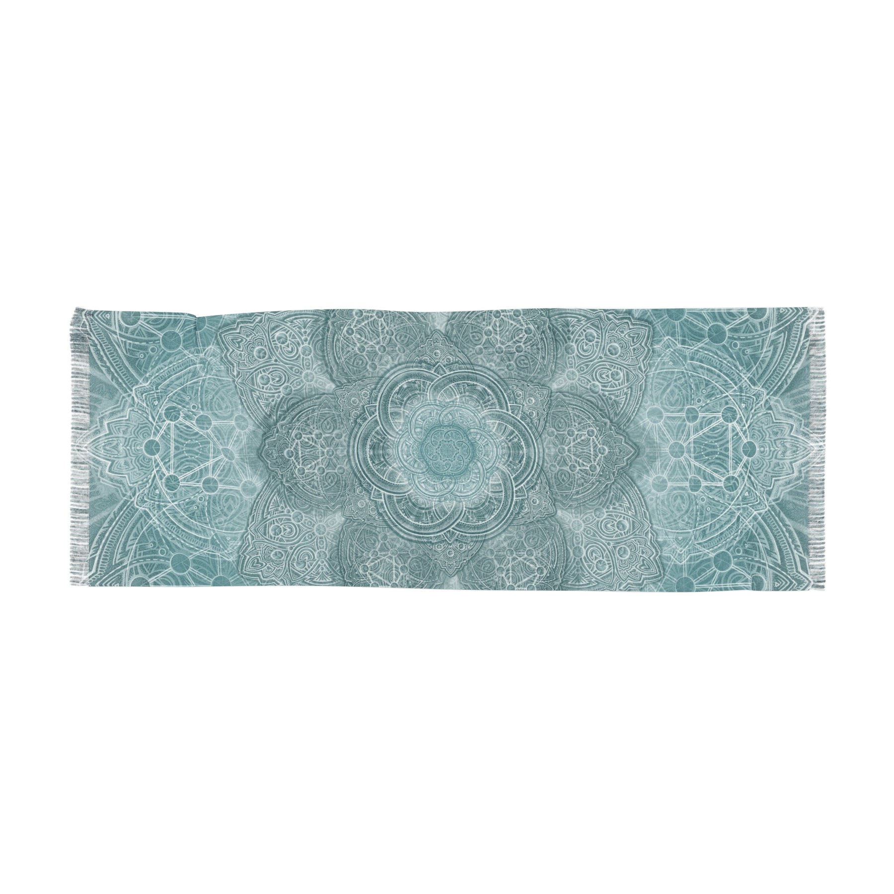 Sky Blue Sacred Geometry Scarf