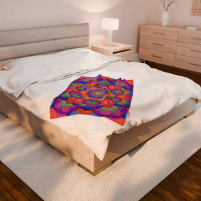 Psychedelic Velveteen Plush Blanket