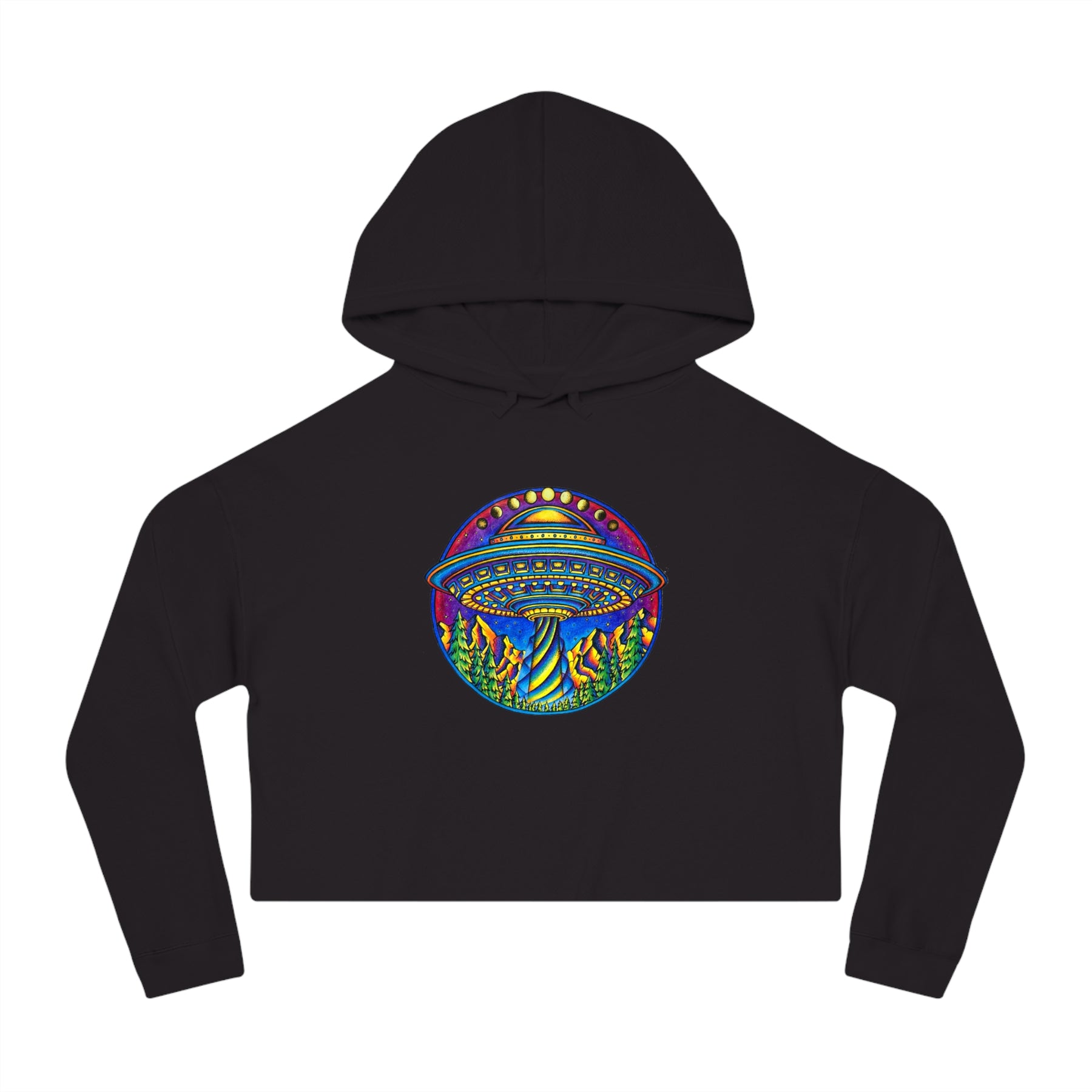 UFO - Women’s Cropped Hooded Sweatshirt