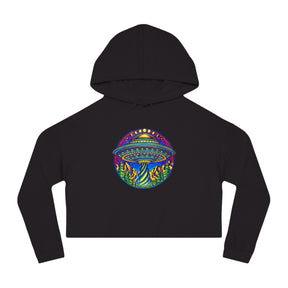 UFO - Women’s Cropped Hooded Sweatshirt