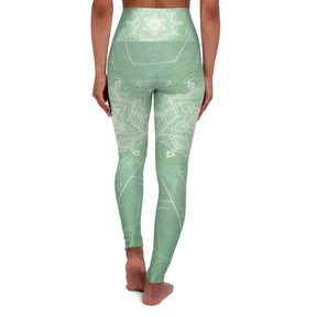 Mint Mandala High Waisted Yoga Leggings