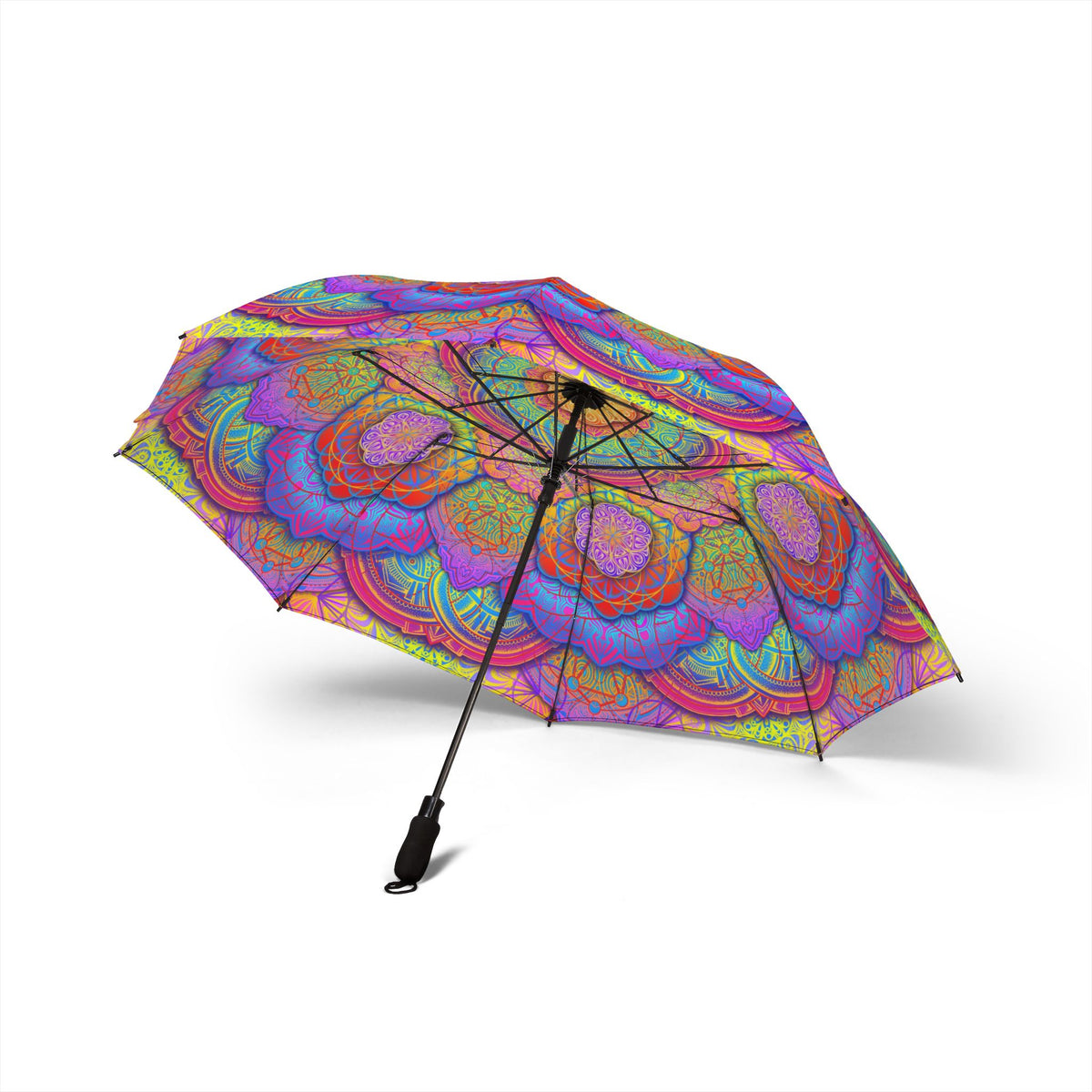 Bicycle Day Mandala Automatic Foldable Umbrella