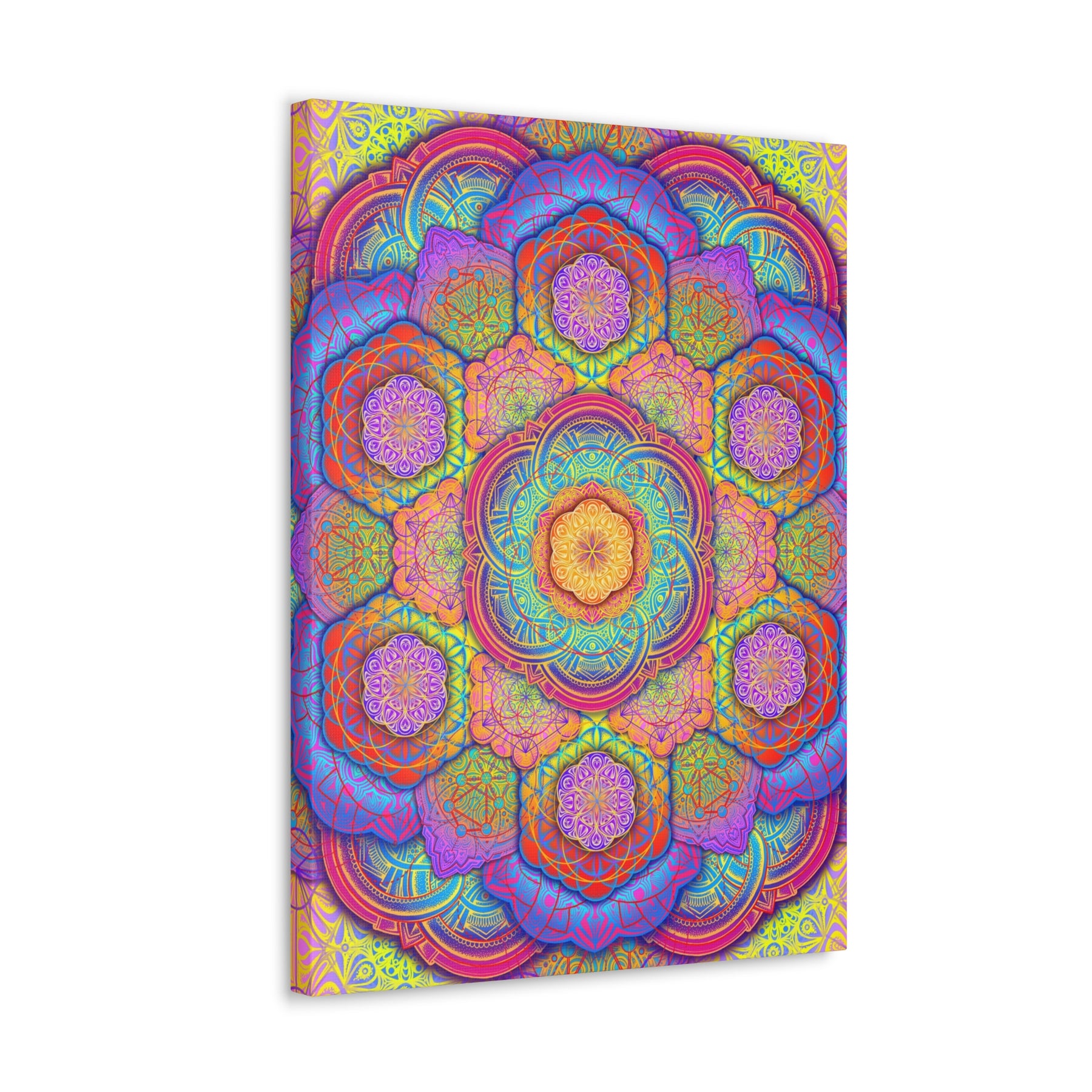 Psychedelic Mandala Canvas Print