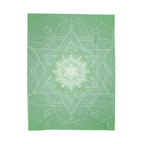 Mint Mandala Velveteen Plush Blanket