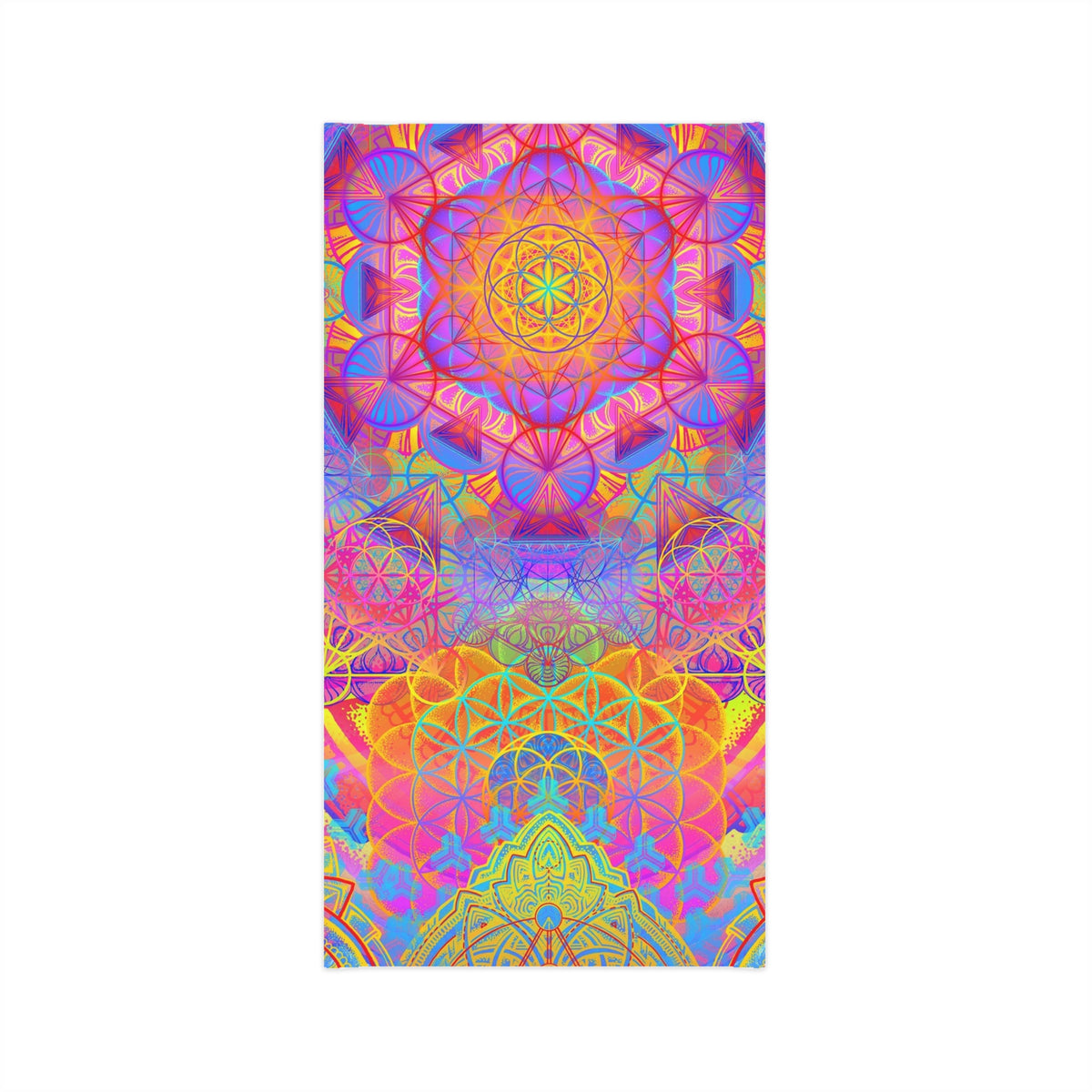 Psychedelic Mandala Neck Gaiter - Lightweight Stylish Face Covering for Outdoor Adventures