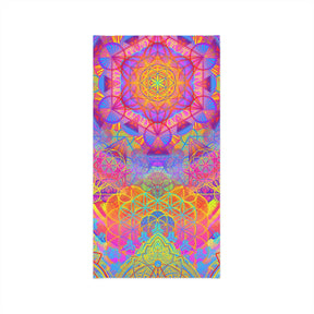 Psychedelic Mandala Neck Gaiter - Lightweight Stylish Face Covering for Outdoor Adventures