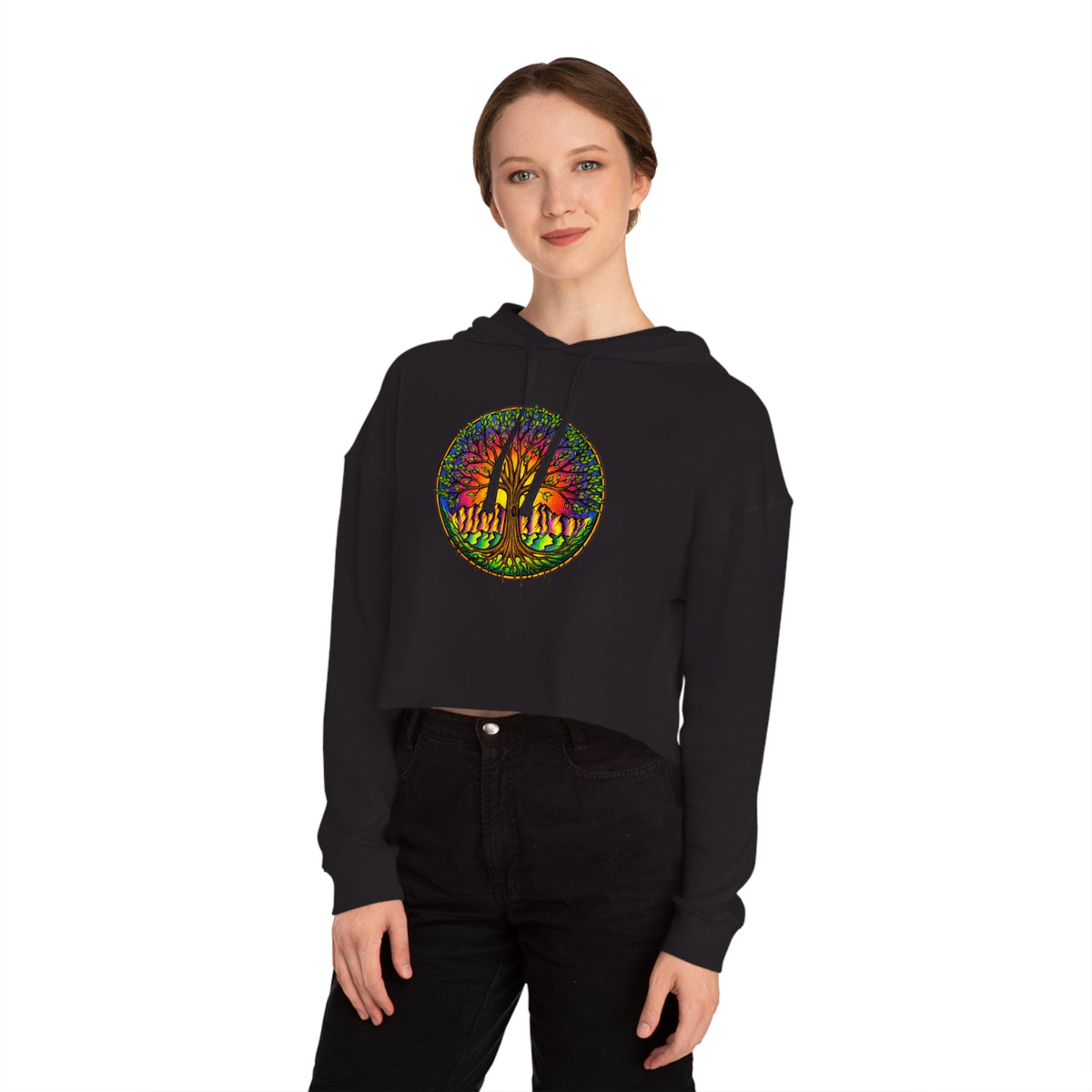Tree - Women’s Cropped Hooded Sweatshirt