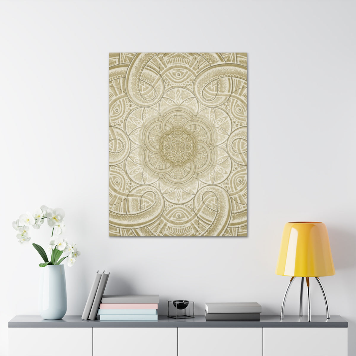 Sacred Geometry Mandala Canvas Print