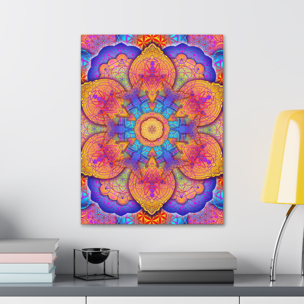 Psychedelic Mandala Canvas Print