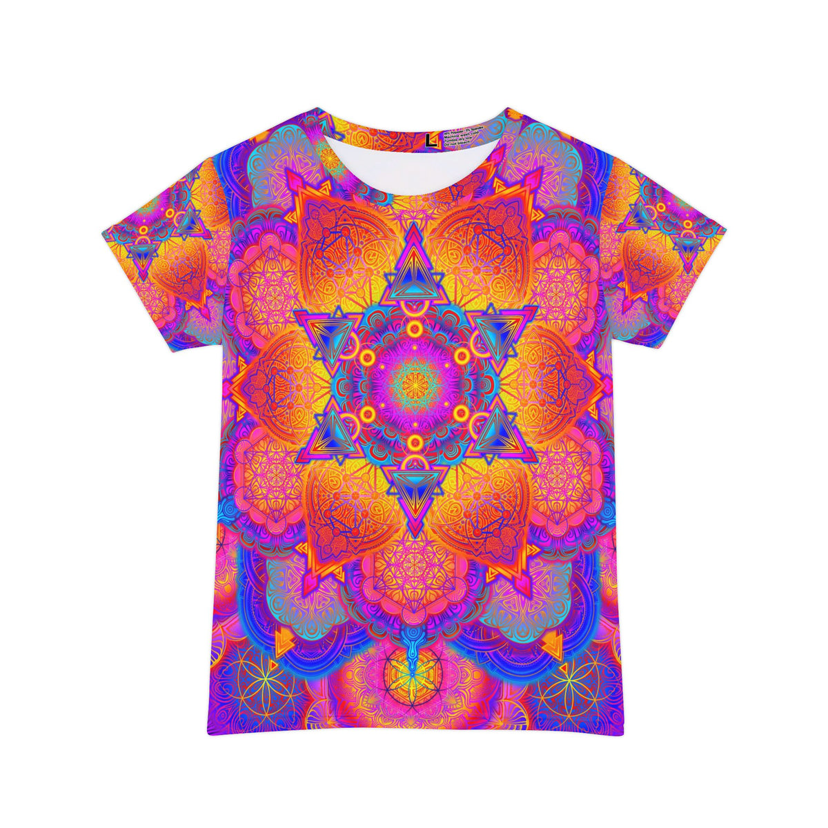 Psychedelic Sacred Geometry Mandala - Women's Short Sleeve Shirt