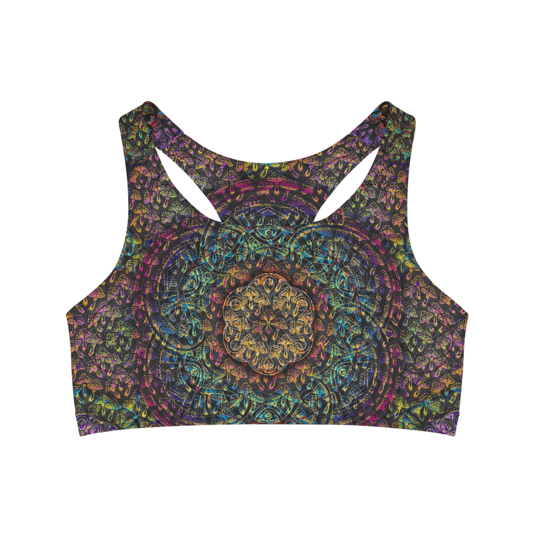 Mushroom Mandala Sports Bra